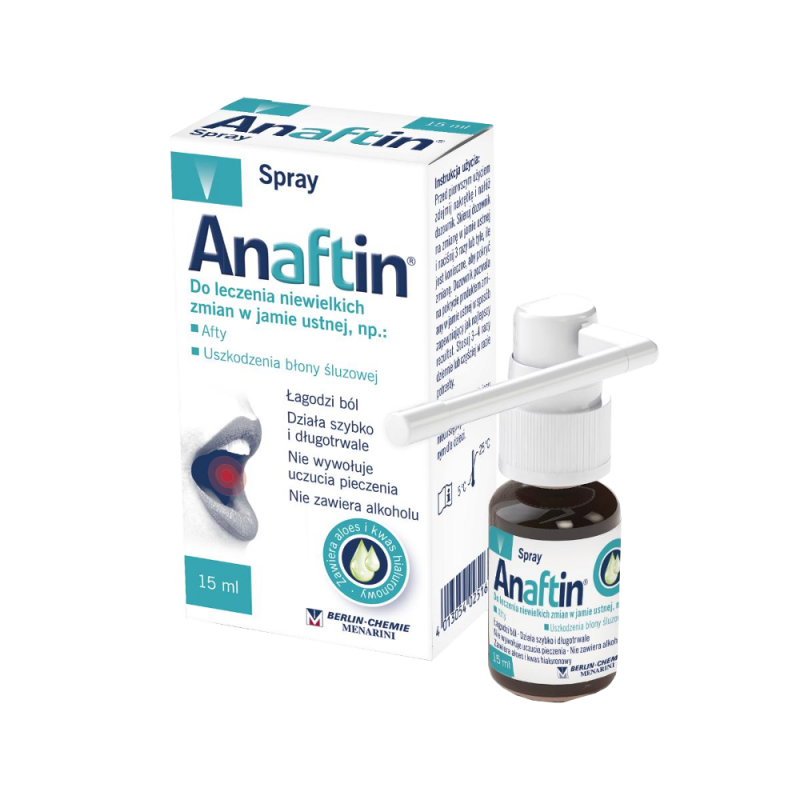 Anaftin Spray na afty 15 ml, BERLIN CHEMIE