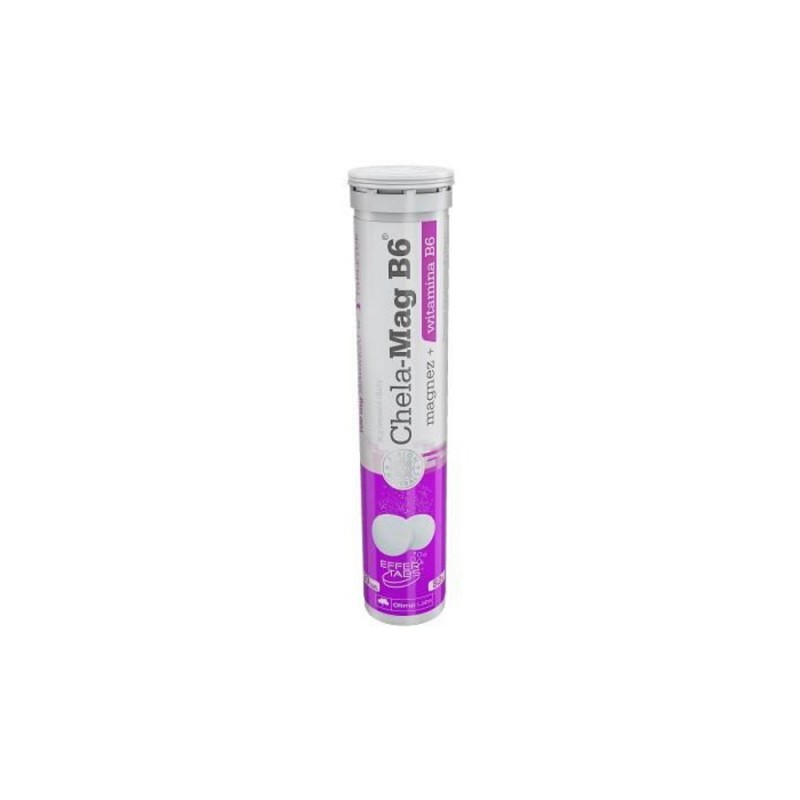 Chela-Mag B6 magnez+witamina B6 tabletki musujące 20szt, Olimp Labs Chela-Mag B6 magnez+witamina B6 tabletki musujące 20szt, Olimp Labs