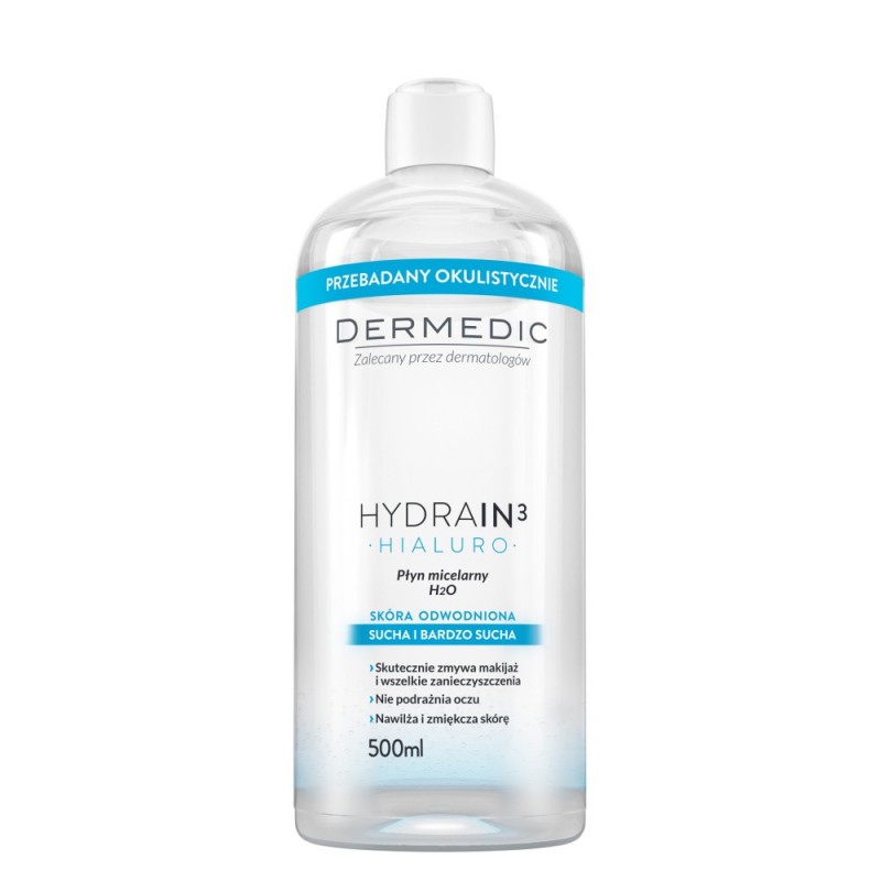 DERMEDIC HYDRAIN 3 HIALURO Płyn micelarny 500 ml