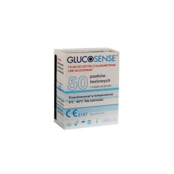 Glucosense, test paskowy, 50 sztuk