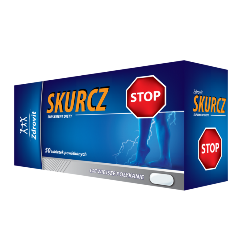 Skurcz, 50 tabletek powlekanych, Zdrovit Skurcz, 50 tabletek powlekanych, Zdrovit