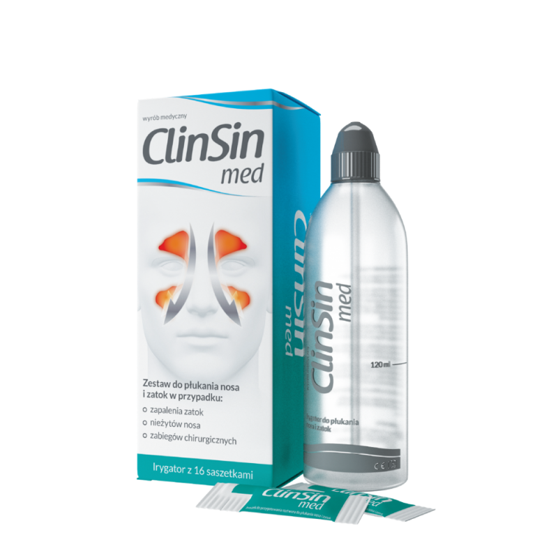 ClinSin med, irygator z 16 saszetkami, Zdrovit ClinSin med, irygator z 16 saszetkami, Zdrovit