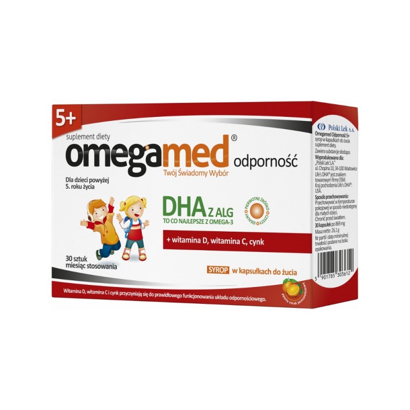 Omegamed Odporność 5+ Syrop w kapsułkach d