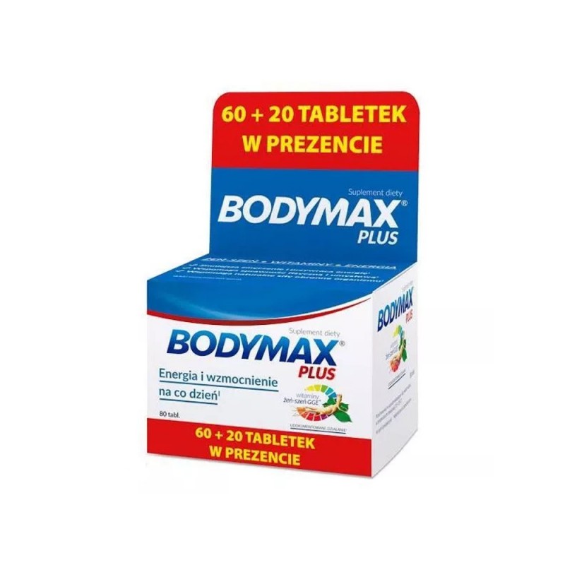 Bodymax Plus tabl. 80tabl.(60+20tabl.) Bodymax Plus tabl. 80tabl.(60+20tabl.)