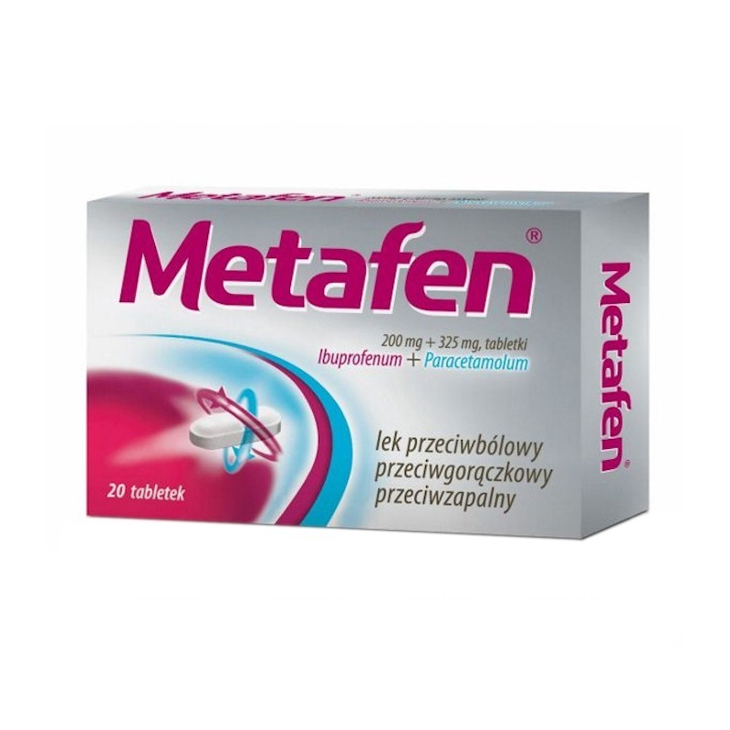 Metafen 200mg+325mg, 20 tabletek