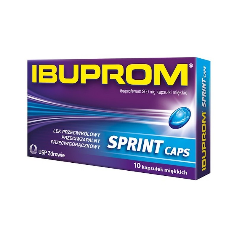 Ibuprom Sprint Caps 200mg, 10 kapsułek