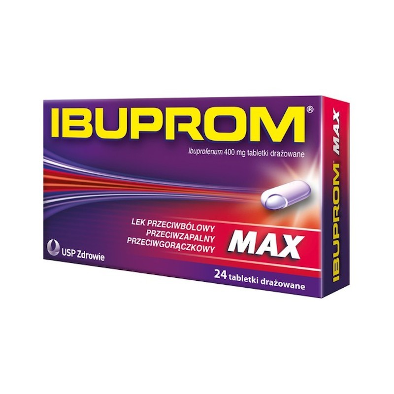 Ibuprom MAX, 400mg, 24 tabletki