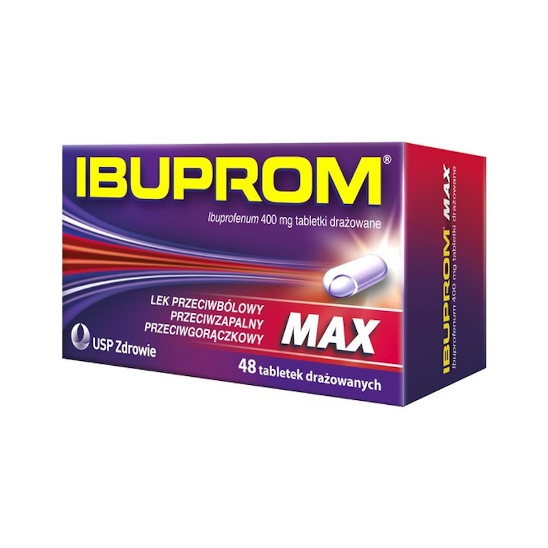 Ibuprom MAX, 400mg, 48 tabletek