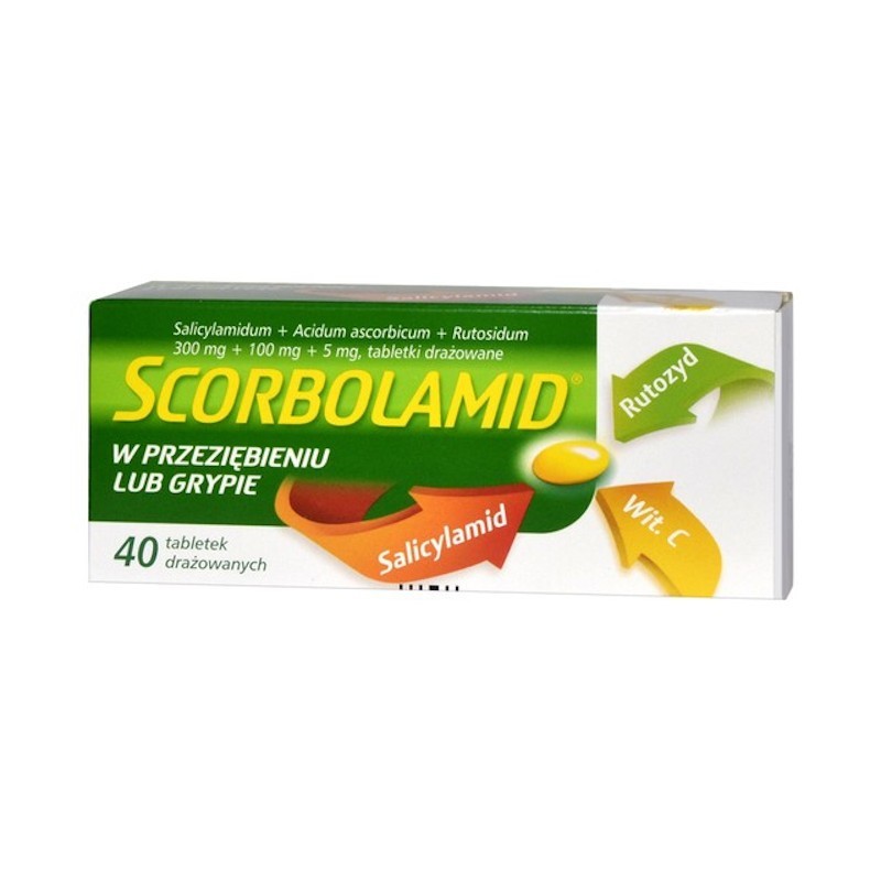 Scorbolamid, 40 tabletek drażowanych