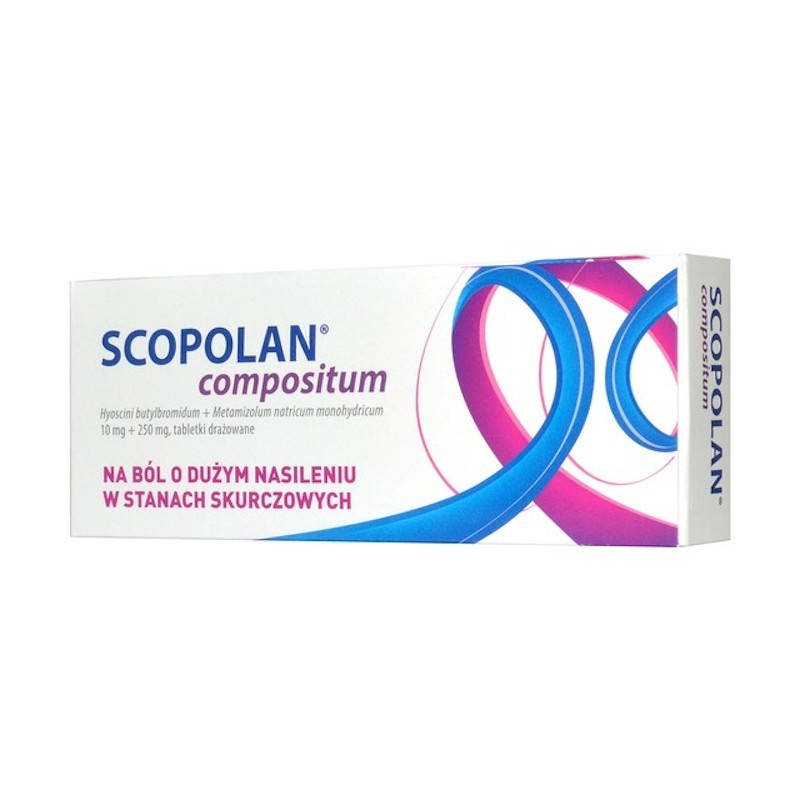 Scopolan Compositum, 10mg+250mg, 10 tabletek drażowanych