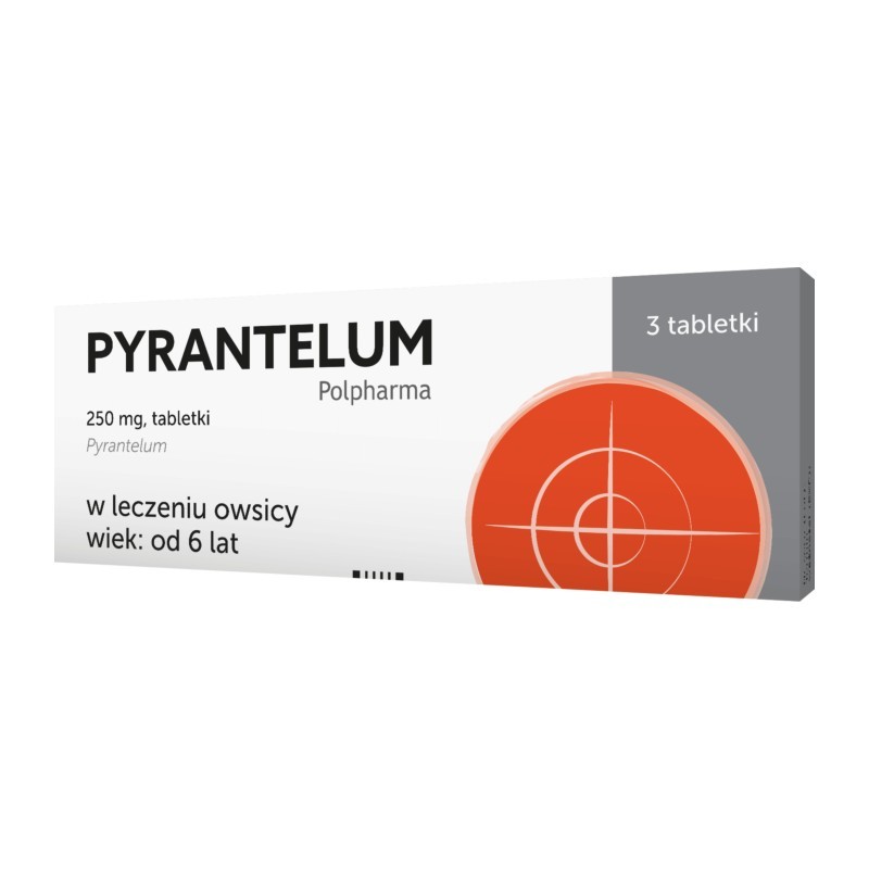 Pyrantelum 250mg, 3 tabletki