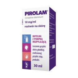 Pirolam, 10 mg/ml, roztwór na skórę, 30 ml