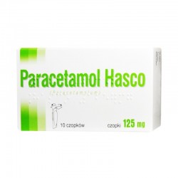 Paracetamol Hasco, 125mg, 10 czopków