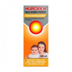 Nurofen dla dzieci Forte pomarańczowy, 40mg/ml, zawiesina doustna, 100 ml