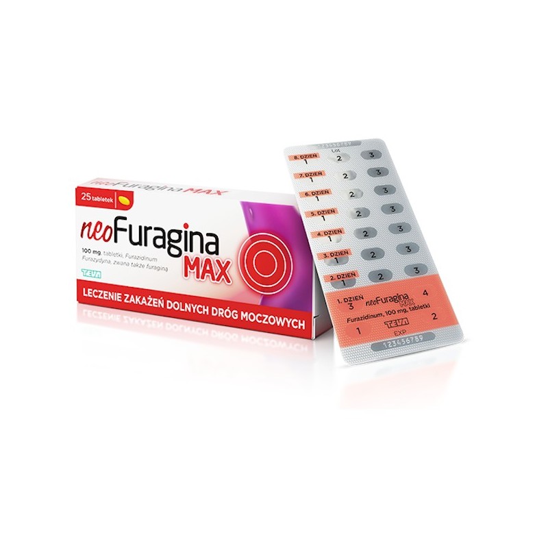 NeoFuragina Max, 100mg, 25 tabletek