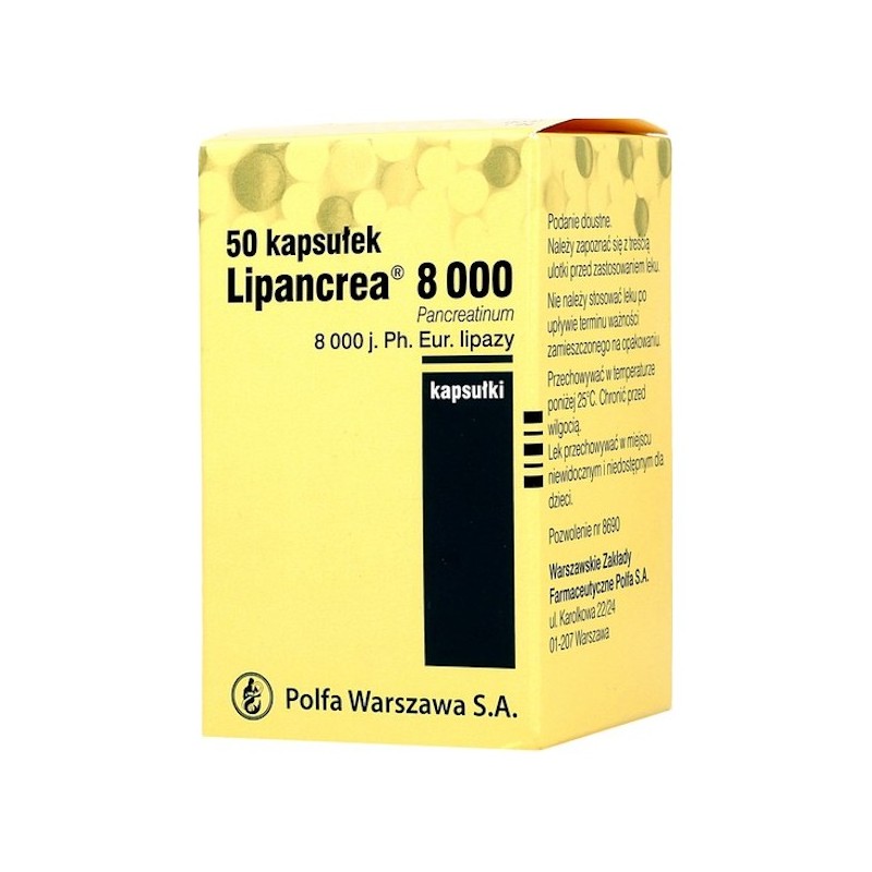 Lipancrea 8000 kaps. 8000j.Ph.Eur. 50kaps.