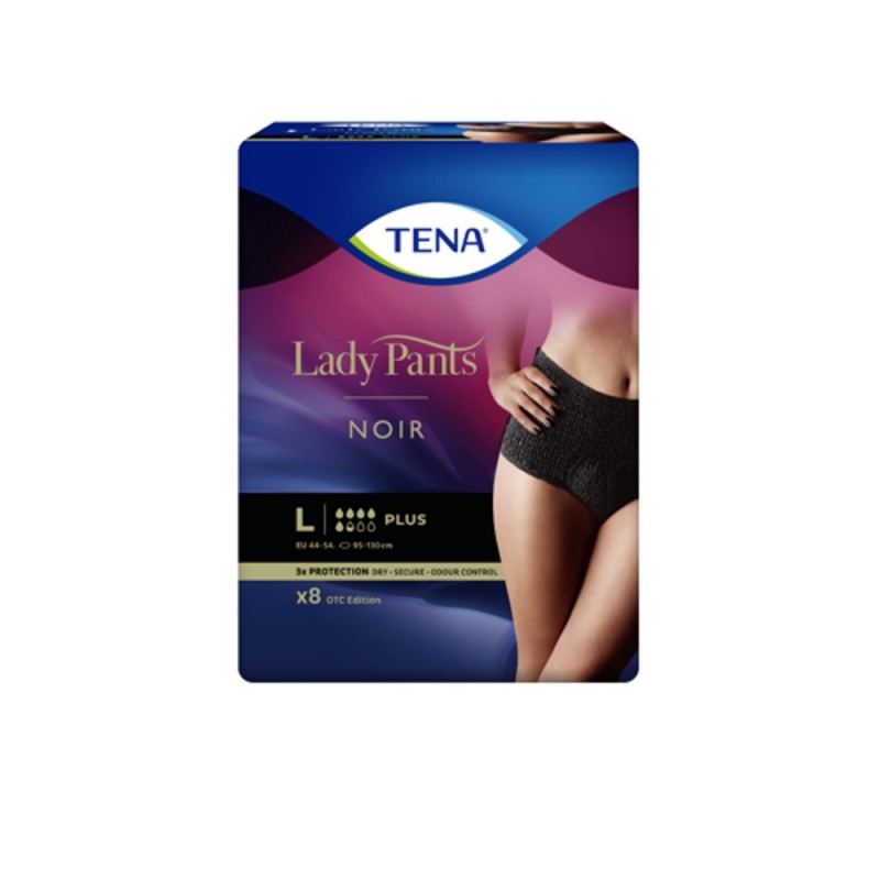 Majt.ch.TENA Lady Pants Plus Noir L 8szt Majt.ch.TENA Lady Pants Plus Noir L 8szt