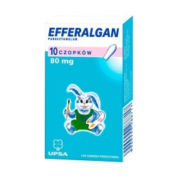 Efferalgan 80 mg, 10 czopków, UPSA