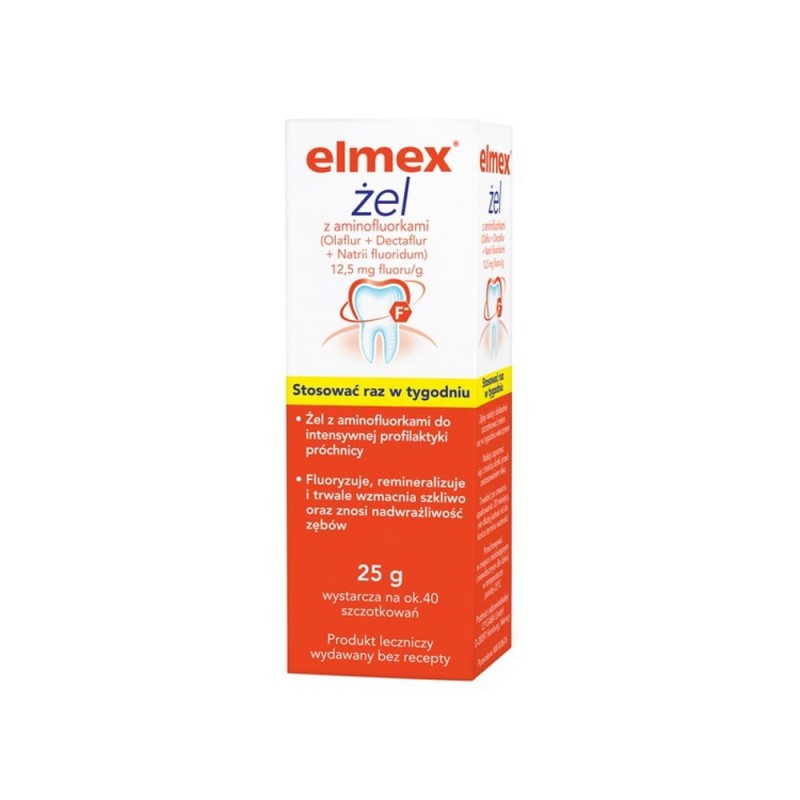 Elmex, 12,5 mg fluoru/g, żel, 25 g, GABA GMBH