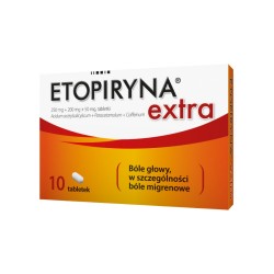 Etopiryna Extra tabl. 0,25g+0,2g+0,05g 10t
