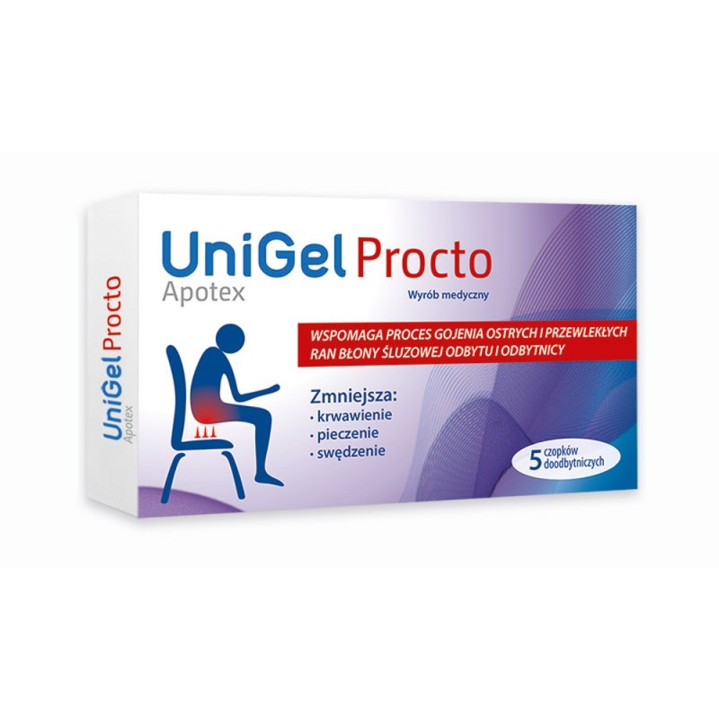 UniGelApotex Procto, 5 czopków doodbytniczych