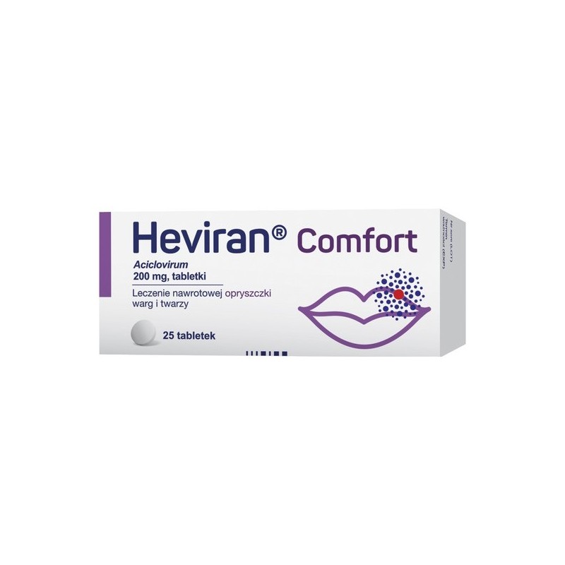 Heviran Comfort, 200mg, 25 tabletek