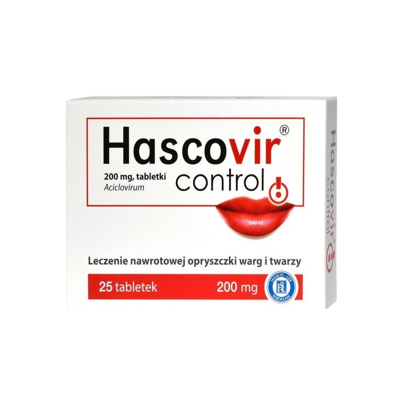 Hascovir Control, 200mg, 25 tabletek