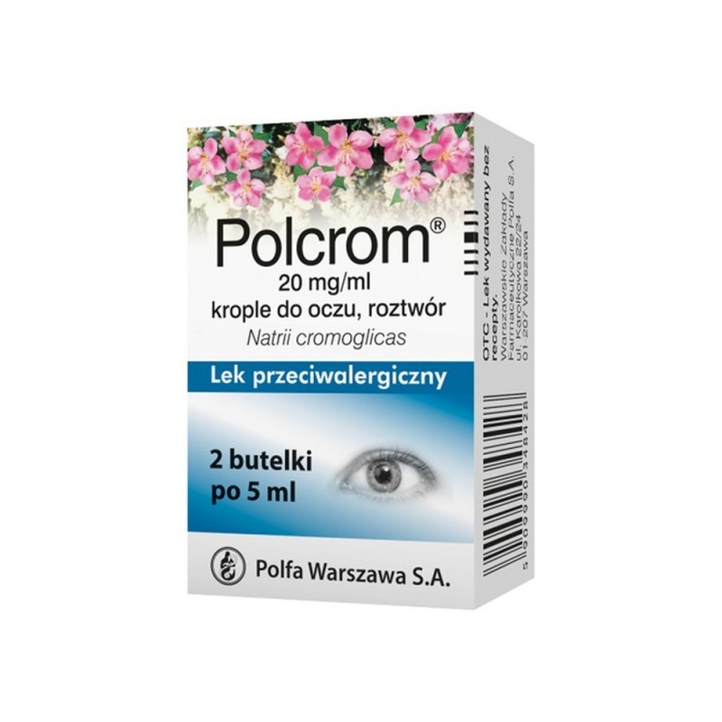 Polcrom krople do oczu, roztwór 0,02g/ml 10ml, POLPHARMA