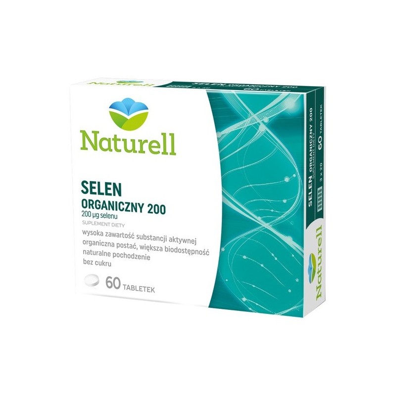 NATURELL Selen organiczny 200, 60 tabletek