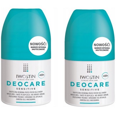 IWOSTIN Deocare Sensitive antyperspirant, zestaw, 2 x 50ml