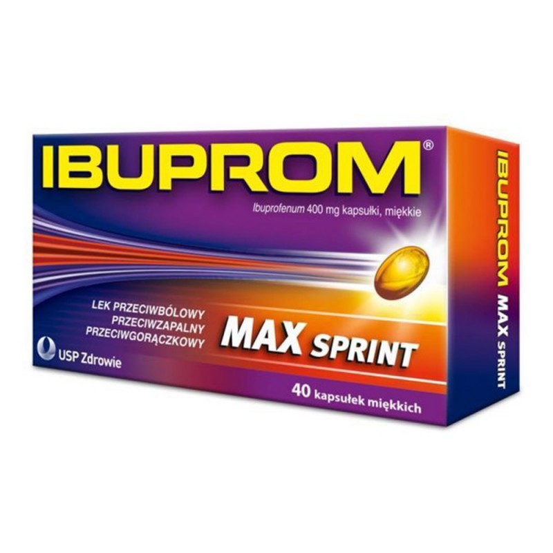 Ibuprom MAX Sprint kaps.miękkie 0,4g 40kap