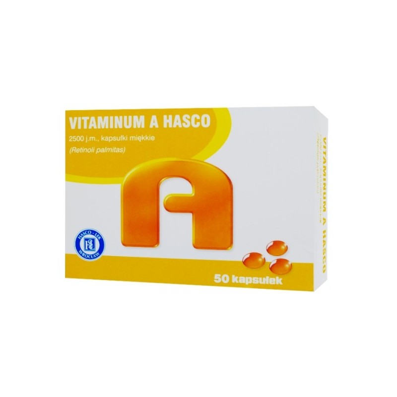 Vitaminum A, 2500j.m., 50 kapsułek, HASCO
