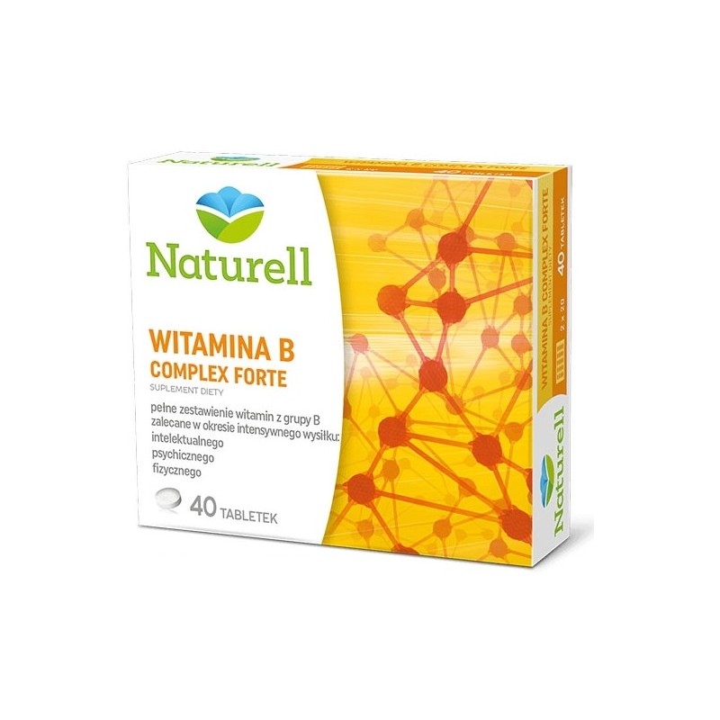 NATURELL Witamina B Complex Forte, 40 tabletek, USP ZDROWIE