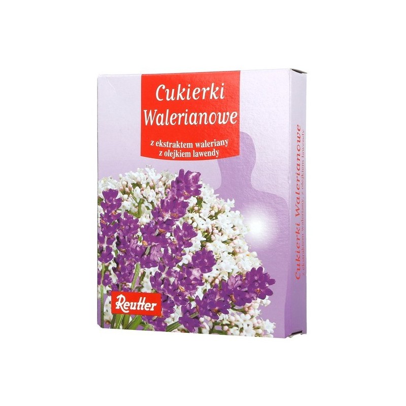 Cukierki walerianowe z z olejkiem lawendy, 50g, REUTTER