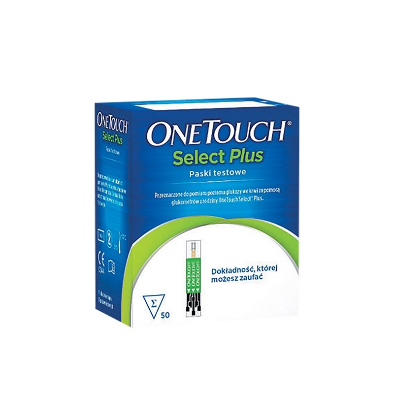 One Touch Select Plus, paski testowe do glukometru, 50 pasków, LIFESCAN