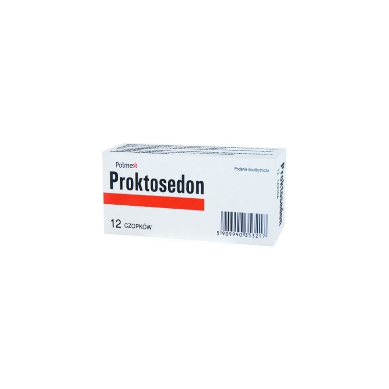 Proktosedon, 12 czopków doodbytniczych