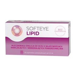 Softeye Lipid, nawilżająca emulsja do oczu, 20x0,3ml