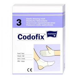 Elastyczna siatka opatrunkowa CODOFIX numer 3, 2,5cmx1m, na stopę i dłoń, 1 sztuka