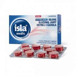 Isla Medic hydro+, smak wiśniowy, 20 pastylek