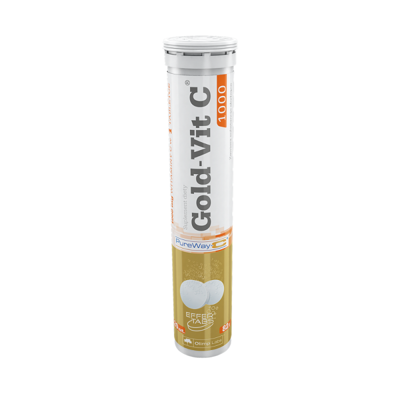 Gold-Vit.C 1000, smak cytrynowy, 20 tabletek musujących, Olimp Labs