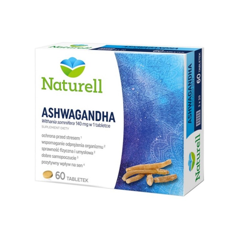 NATURELL Ashwagandha, 60 tabletek