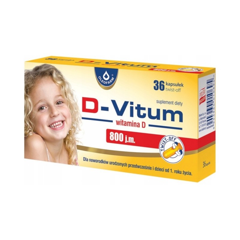 D-Vitum witamina D 800 j.m.twistoff 36kaps D-Vitum witamina D 800 j.m.twistoff 36kaps
