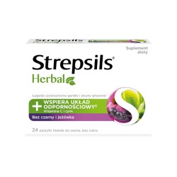 Strepsils Herbal bez czarny...