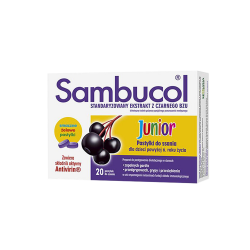Sambucol Junior, 20 pastylek do ssania, SEQUOIA