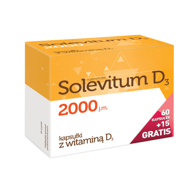 Solevitum D3, 2000 j.m., 75 kapsułek, Aflofarm