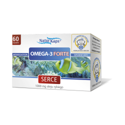 Naturkaps Omega -3 Forte 1g, 60 kapsułek, HASCO