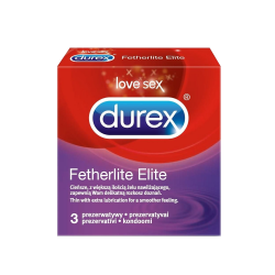 Prezerwatywy DUREX Fetherlite Elite ultracienkie, 3 sztuki , Reckitt