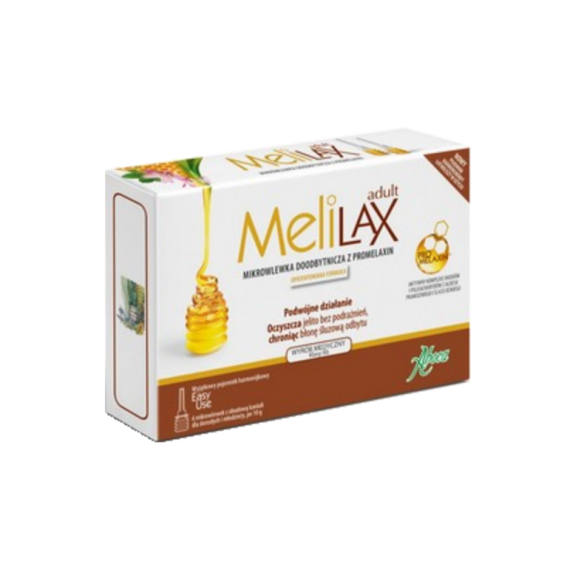 Melilax dla dorosłych i młodzieży, 6 mikrowlewek, Aboca