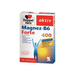 Doppelherz aktiv Magnez-B6 Forte 400, 30 tabletek, QUEISSER
